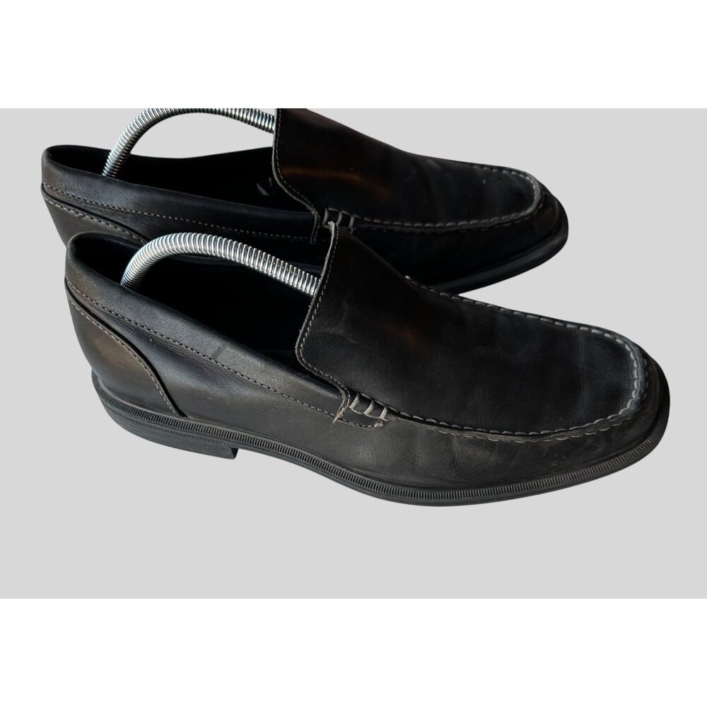 Rockport Men's Black Leather Slip-On Loafers APM13031 Size 10.5M